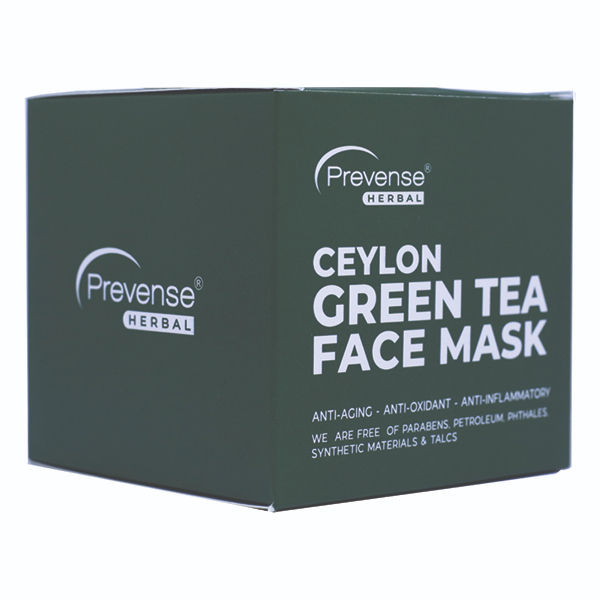 Prevense Herbal Ceylon Green Tea Face Mask 75G - PREVENSE - Facial Care - in Sri Lanka