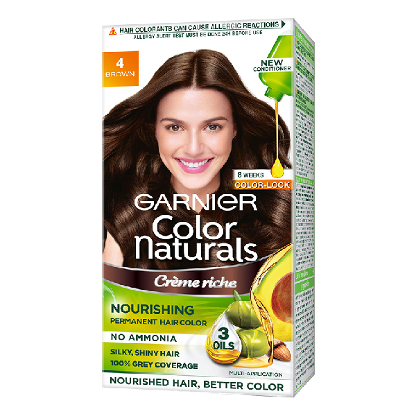 Garnier Color Natural Hair Color Natural Brown No.4 100Ml | Glomark.lk