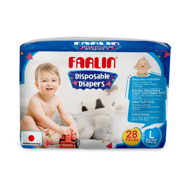 Farlin Baby Diaper Large 28Pcs - FARLIN - Baby Need - in Sri Lanka