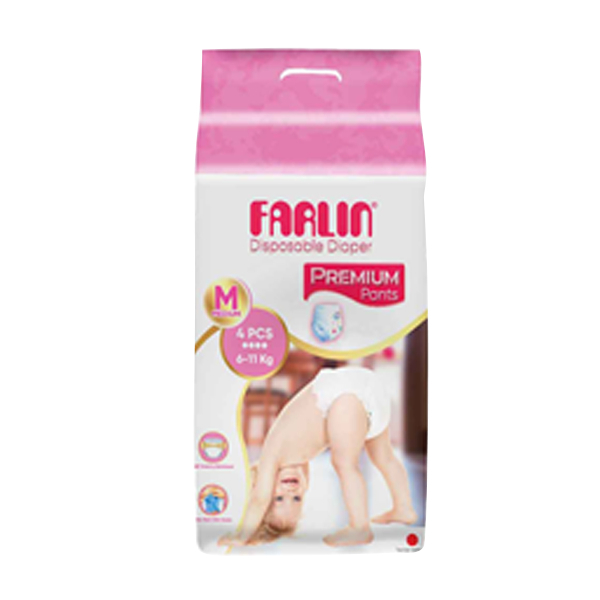 Farlin Baby Pants Medium 4Pcs - FARLIN - Baby Need - in Sri Lanka