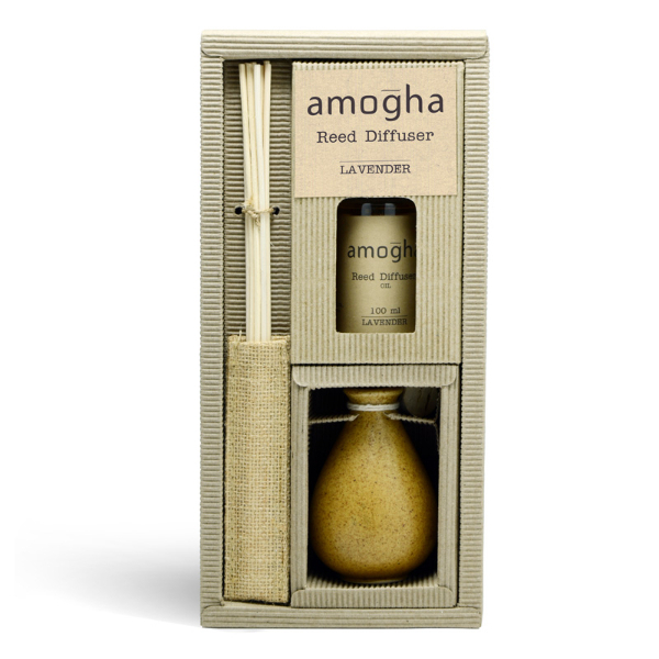 Amogha Reed Diffuser Lavender 1Ooml - AMOGHA - Cleaning Consumables - in Sri Lanka