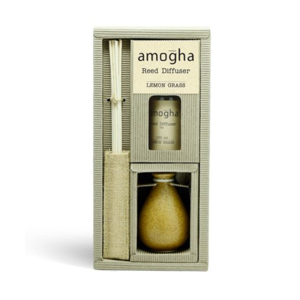 Amogha Reed Diffuser Lemon Grass 100Ml - AMOGHA - Cleaning Consumables - in Sri Lanka