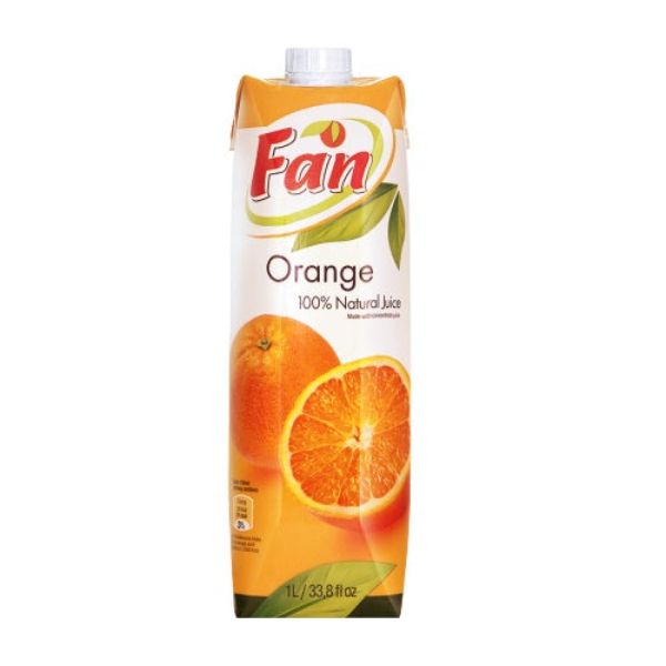 Fan Orange 100% Natural Juice 1L - FAN - Juices - in Sri Lanka