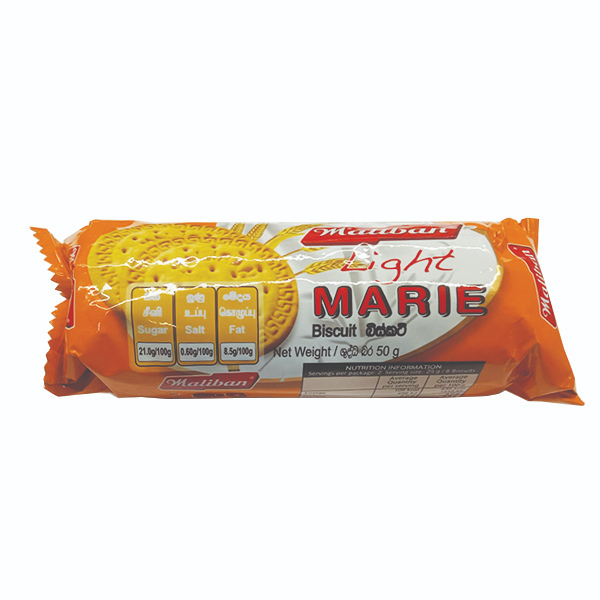 Maliban Light Marie Biscuit 50G - MALIBAN - Biscuits - in Sri Lanka