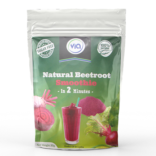 Via Natural Beetroot Smoothie 30G - VIA NATURAL - Concentrated Fruit Drink - in Sri Lanka