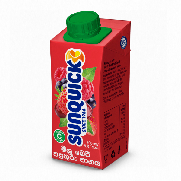 Sunquick Berry Mix Fruit Drink 200Ml - SUNQUICK - Rtd Single Consumption - in Sri Lanka