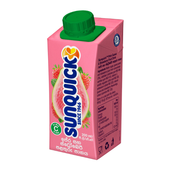 Sunquick Pink Guava & Strawberry Drink 200Ml - SUNQUICK - Rtd Single Consumption - in Sri Lanka