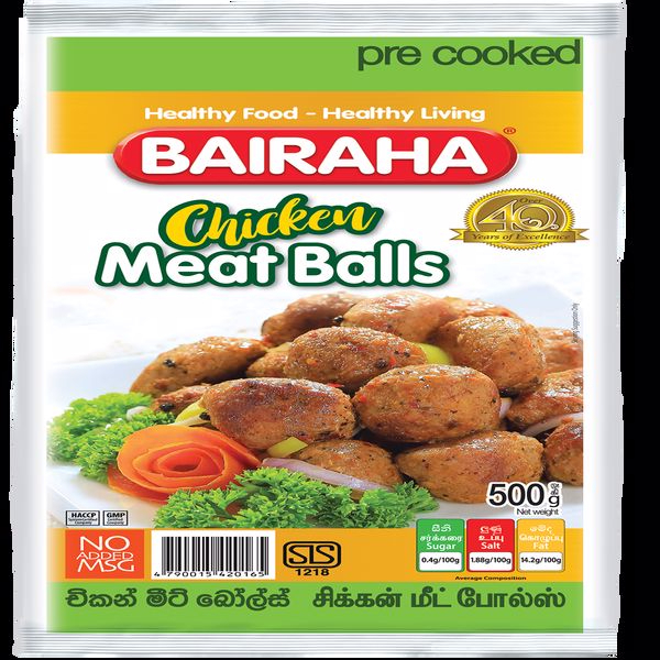 Bairaha Meat Balls 500G - BAIRAHA - Processed / Preserved Meat - in Sri Lanka