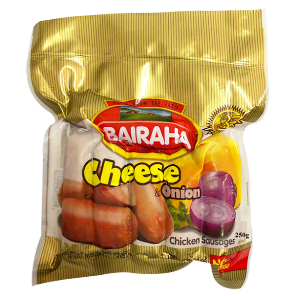 Bairaha Cheese And Onion Sausages 250G - BAIRAHA - Processed / Preserved Meat - in Sri Lanka