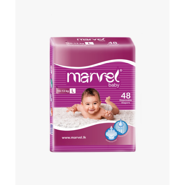 Marvel Baby Diaper Large 48Pcs - MARVEL - Baby Need - in Sri Lanka