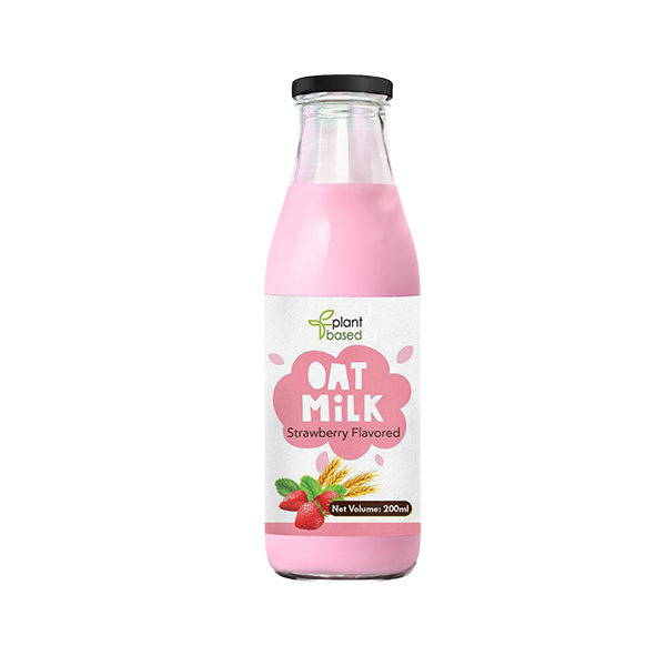 Plant Based Oat Milk Strawberry Wberry 500G - PLANT BASED - Pasteurized Liquid Milk - in Sri Lanka