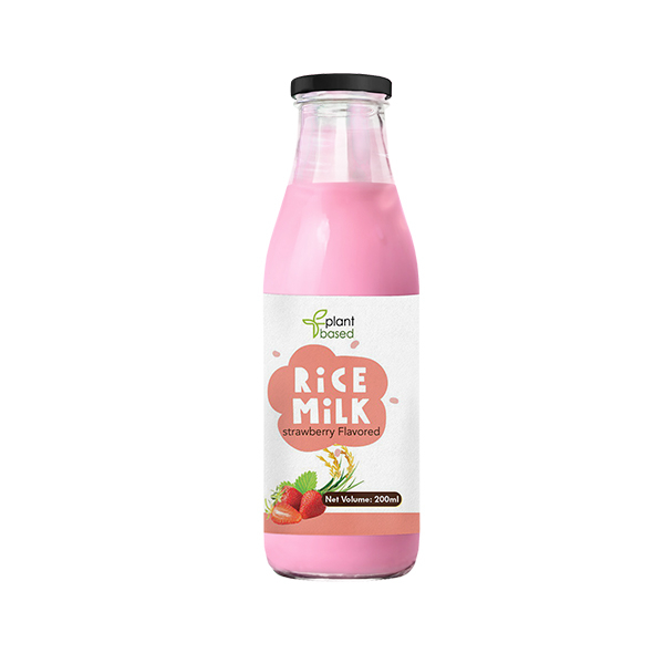 Plant Based Rice Milk Strawberry 500G - PLANT BASED - Pasteurized Liquid Milk - in Sri Lanka