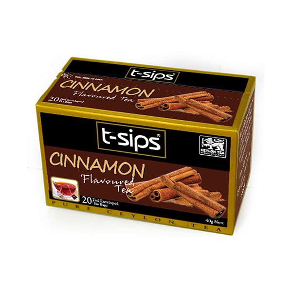 T- Sips Cinnamon Tea 20S 40G - T-SIPS - Tea - in Sri Lanka