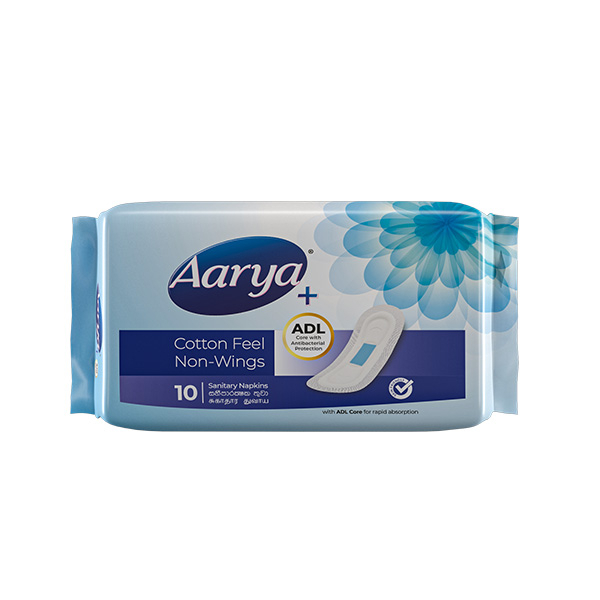 Aarya Cotton Feel Non Wings 10'S - AARYA - Personal Hygiene - in Sri Lanka