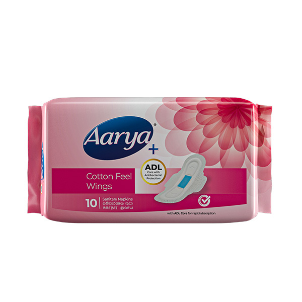 Aarya Cotton Feel Wings 10'S - AARYA - Personal Hygiene - in Sri Lanka