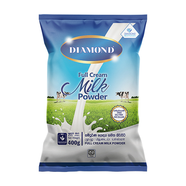Diamond Full Cream Milk Powder 400G - DIAMOND - Milk Foods - in Sri Lanka