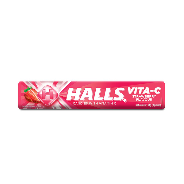 Halls Vita - C Strawberry Stick Candy 34G - halls - Confectionary - in Sri Lanka