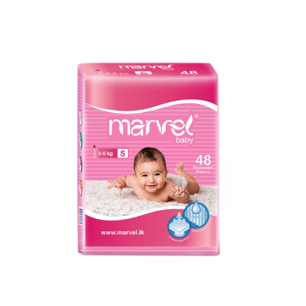 Marvel Baby Diapers Small 48Pcs - MARVEL - Baby Need - in Sri Lanka