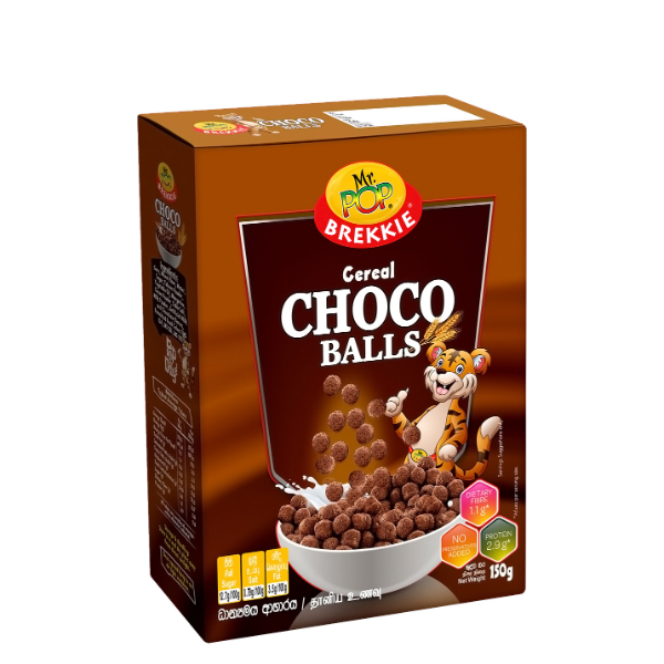 Mr. Pop Brekkie Choco Balls Cereal 150G - MR.POP - Cereals - in Sri Lanka