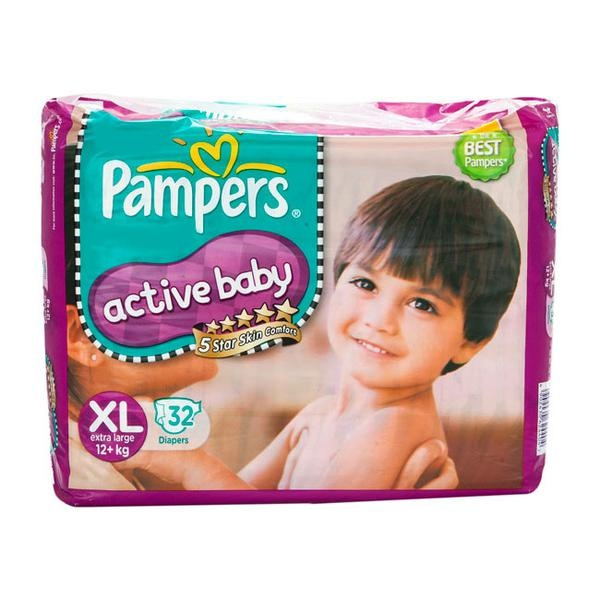 Pampers Baby Premium Tape Extra Large 32'S - PAMPERS - Baby Need - in Sri Lanka