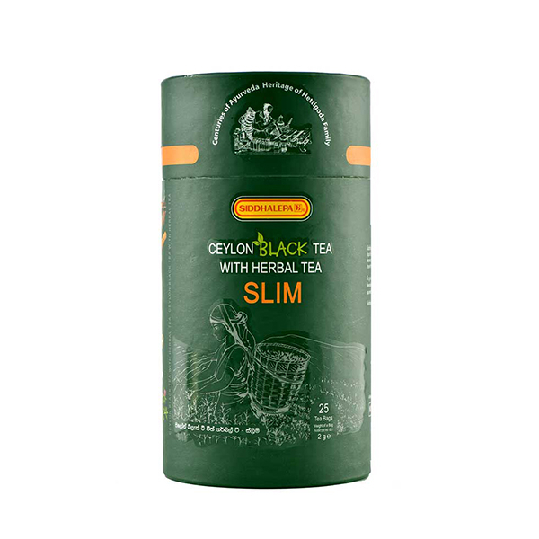 Siddhalepa Ceylon Black Tea With Herbal Tea - Slim (2G X 25 Bags) - SIDDHALEPA - Tea - in Sri Lanka