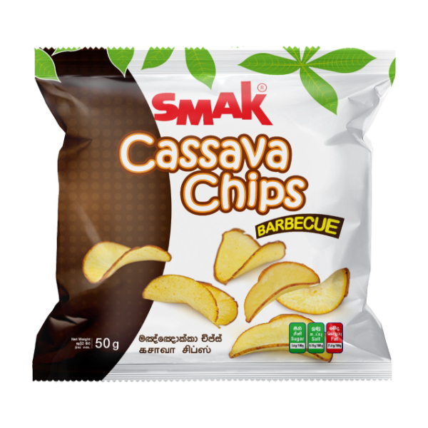 Smak Cassava Chips Barbecue 50G - SMAK - Snacks - in Sri Lanka