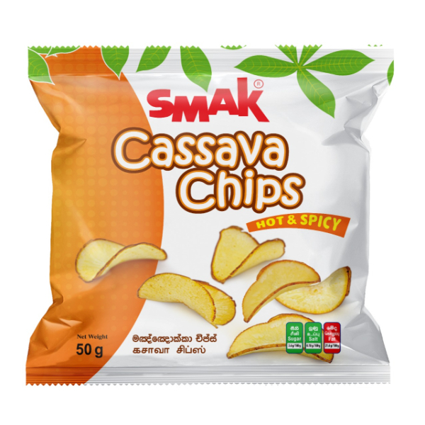 Smak Cassava Chips Hot & Spicy 50G - SMAK - Snacks - in Sri Lanka