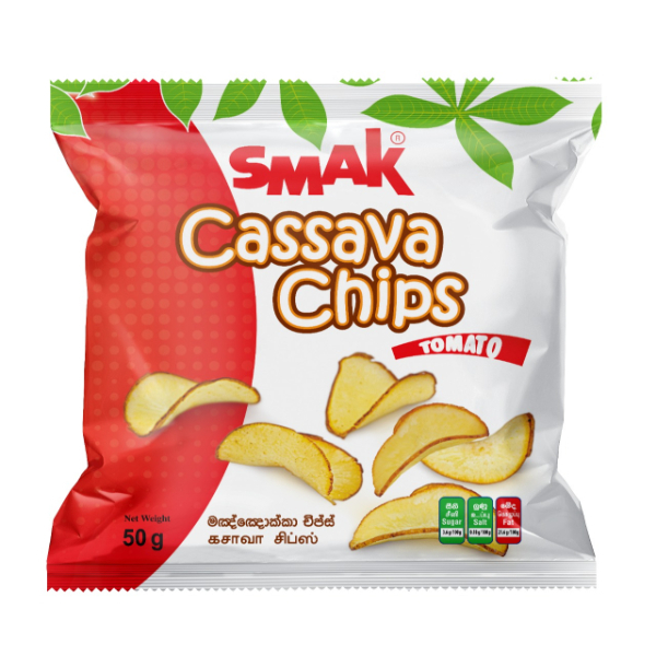 Smak Cassava Chips Tomato 50G - SMAK - Snacks - in Sri Lanka