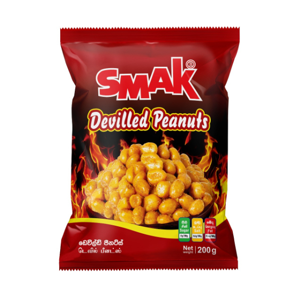 Smak Devilled Peanuts 200G - SMAK - Snacks - in Sri Lanka