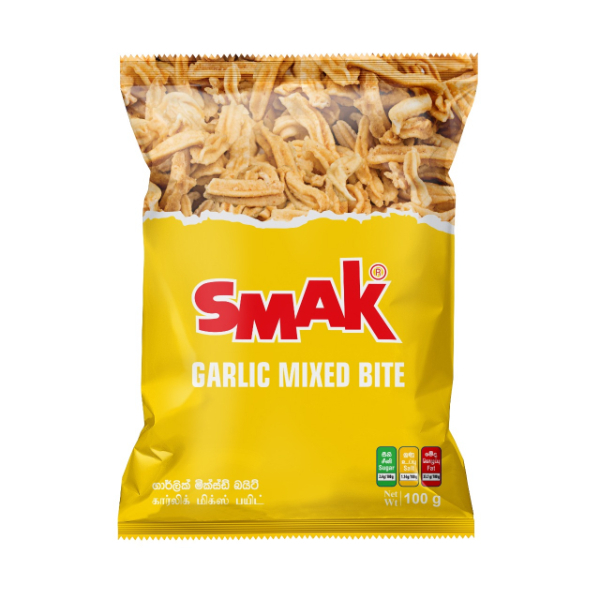 Smak Garlic Mixed Bite 100G - SMAK - Snacks - in Sri Lanka