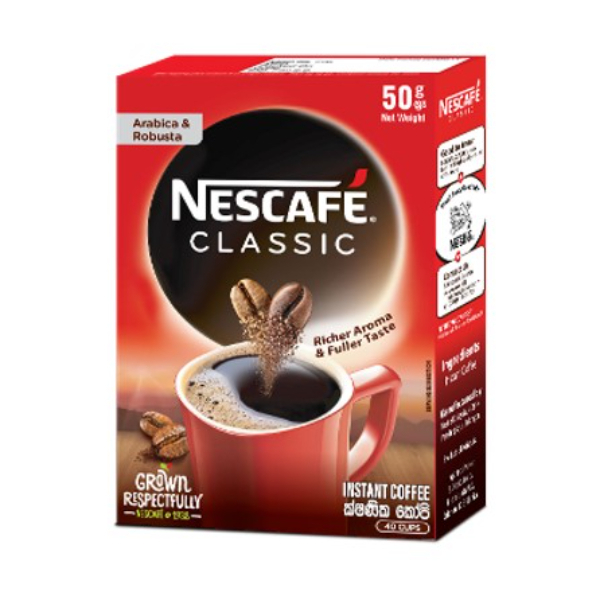 Nescafe Classic Bag In Box 50G - 100 PLUS - Coffee - in Sri Lanka