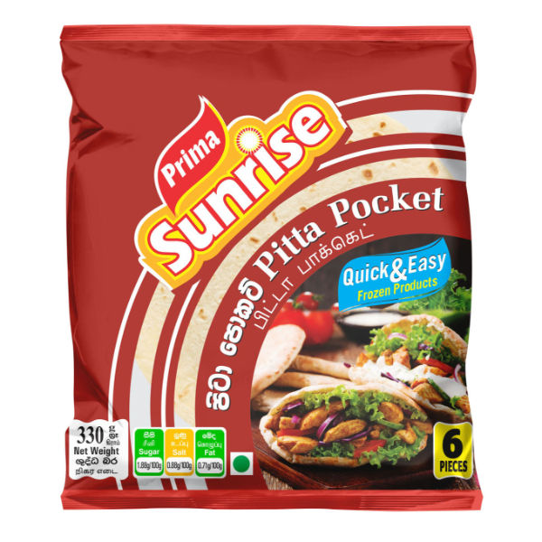 Prima Sunrise Pitta Pockets 330G - PRIMA - Frozen Rtc Snacks - in Sri Lanka
