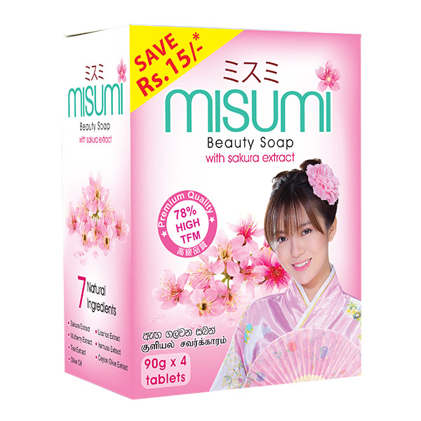 Misumi Soap Sakura Eco Pack 90G*4 - MISUMI - Body Cleansing - in Sri Lanka