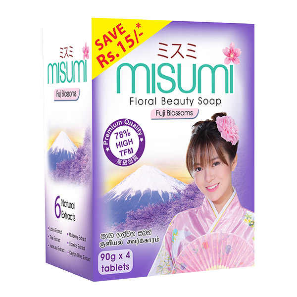 Misumi Soap Fuji Blossom Eco Pack 90G*4 - MISUMI - Body Cleansing - in Sri Lanka