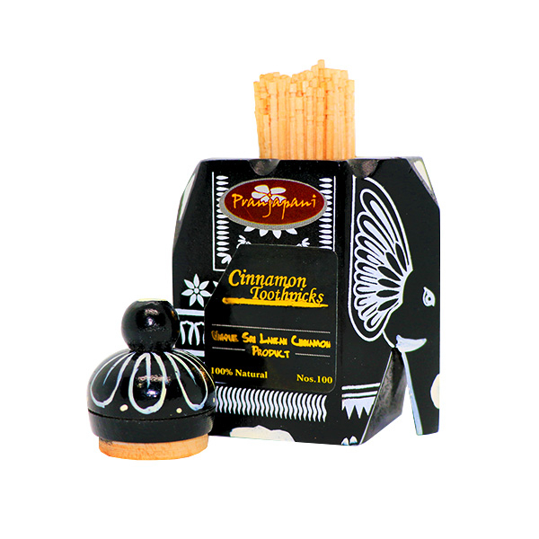 Pranjapanee Elephant Shape Cinnamon Toothpick 100G - PRANJAPANEE - Disposables - in Sri Lanka
