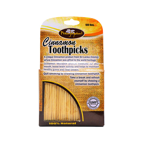 Pranjapanee Cinnamon Toothpick Refill Pack 25G - PRANJAPANEE - Disposables - in Sri Lanka