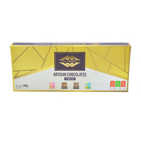 La Treats 16 Pcs Artisan Chocolate Box 16 190G - LA TREATS - Confectionary - in Sri Lanka