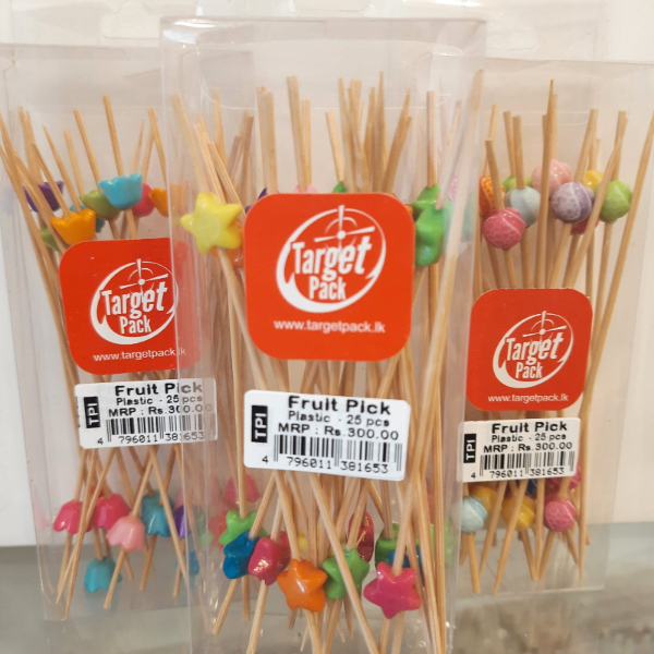Target Pack Plastic Fruit Picks 25Pcs - TARGET PACK - Disposables - in Sri Lanka