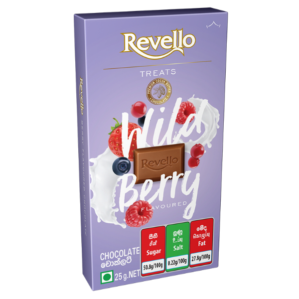 Revello Treats Wild Berry Chocolate 25G - Revello - Confectionary - in Sri Lanka
