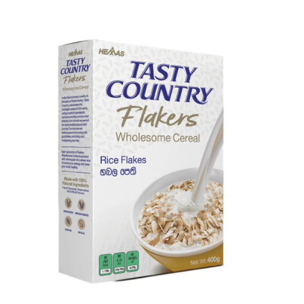 Tasty Country Flakers Wholesome Cereal 400G - TASTY COUNTRY - Cereals - in Sri Lanka