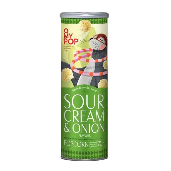 O My Pop Sour Cream & Onion Flavour Popcorn 70G - O MY POP - Snacks - in Sri Lanka