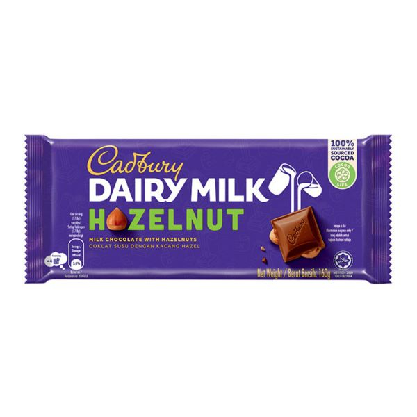 Cadbury Dairy Milk Hazelnut Chocolate 160G - CADBURY - Confectionary - in Sri Lanka
