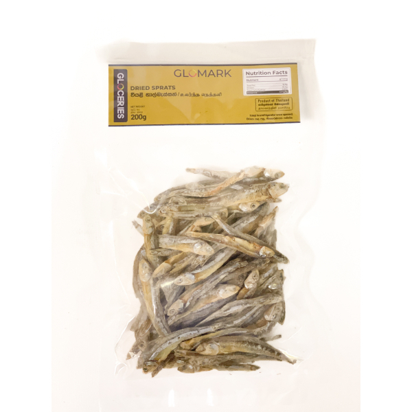 Glomark Dried Sprats Head On 200G - GLOMARK - PRESERVED / PROCESSES FISH - in Sri Lanka