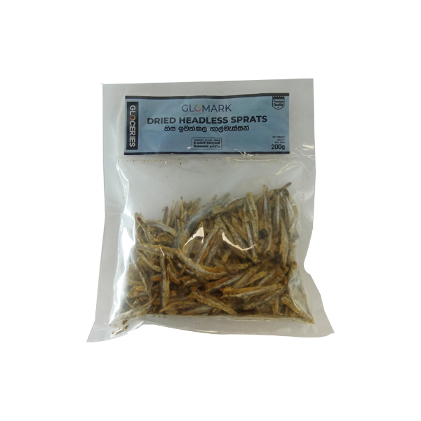 Glomark Dried Sprats Head Less 200G - GLOMARK - PRESERVED / PROCESSES FISH - in Sri Lanka