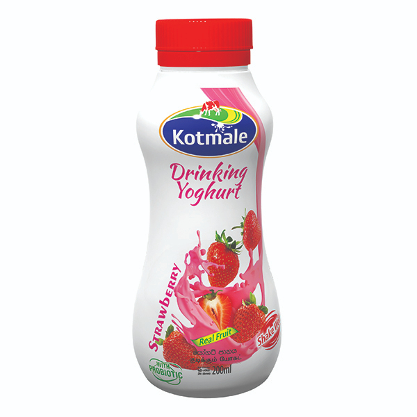 Kotmale Drinking Yoghurt Strawberry 180Ml - KOTMALE - Yogurt - in Sri Lanka