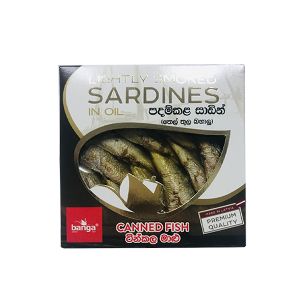 Banga Lightly Smoked Sardines In Oil 120G - BANGA - PRESERVED / PROCESSES FISH - in Sri Lanka