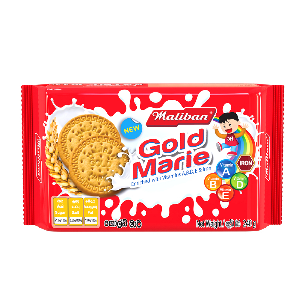 Maliban Gold Marie 240G - MALIBAN - Biscuits - in Sri Lanka