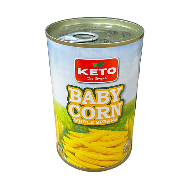 Keto Young Corn 425G - KETO - Processed/ Preserved Vegetables - in Sri Lanka