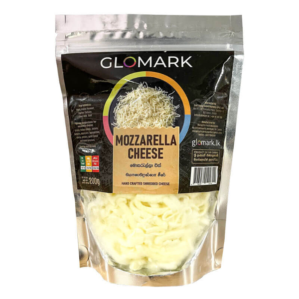 Glomark Shredded Mozerella 200G - GLOMARK - FROZEN CHEESE - in Sri Lanka