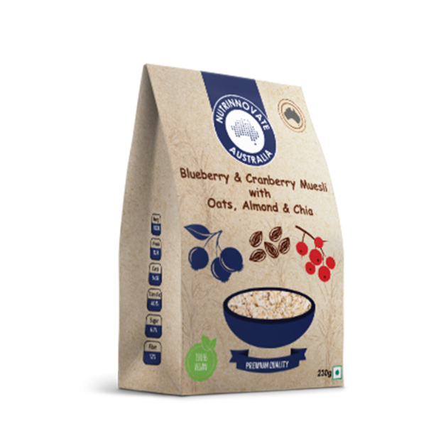 Nutrinnovate Blueberry And Cranberry Muesli 230G - NUTRINNOVATE - Cereals - in Sri Lanka